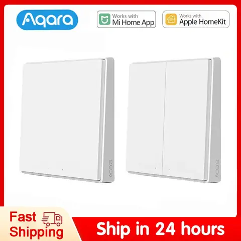 Aqara 스마트 벽 스위치 D1 Zigbee 무선 키 라이트 스위치 버튼 Mi Home HomeKit APP 용 원격 제어 스마트 홈
