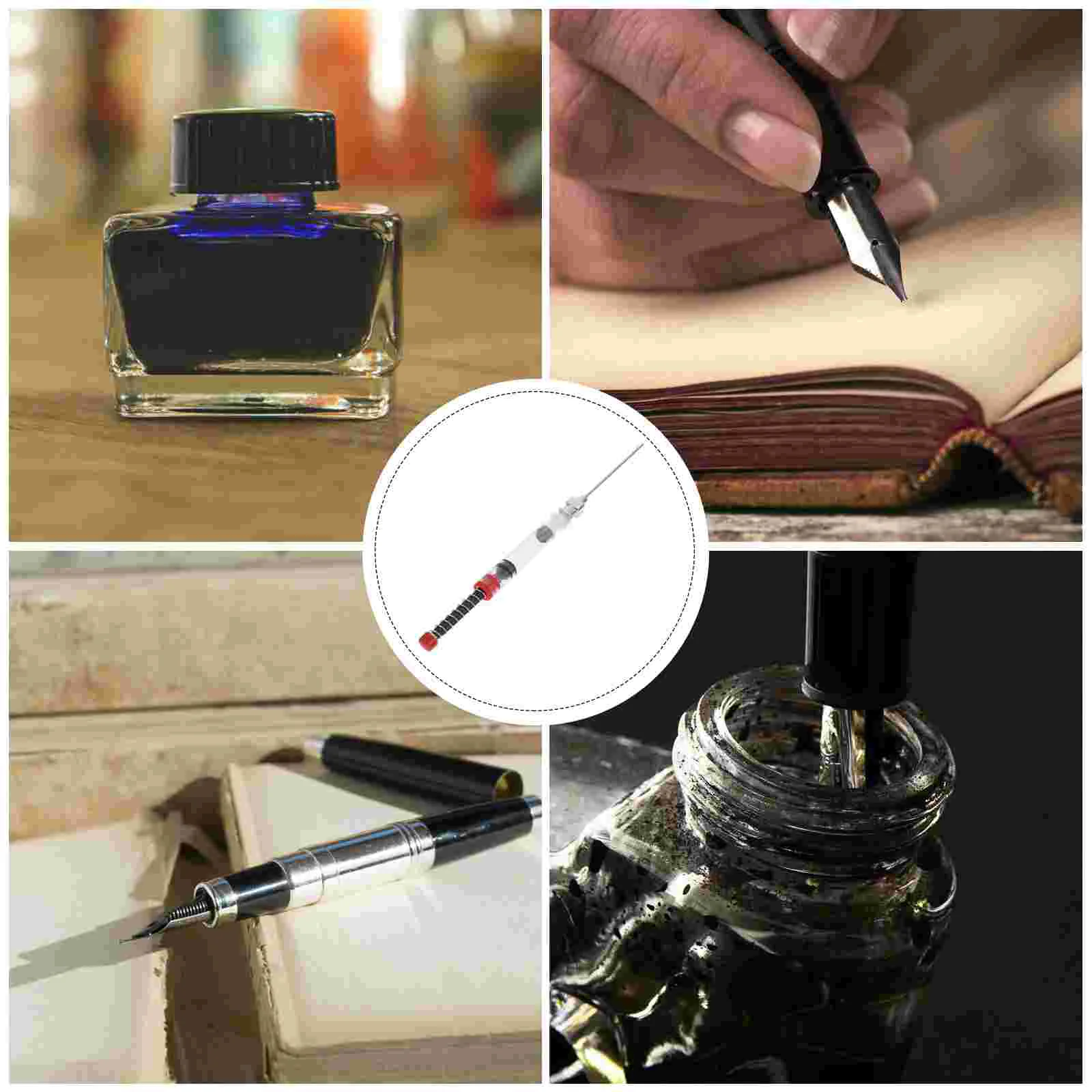 5 Pcs International Standard Ink Converter Fountain Pen Blotter Product Fill Assistant