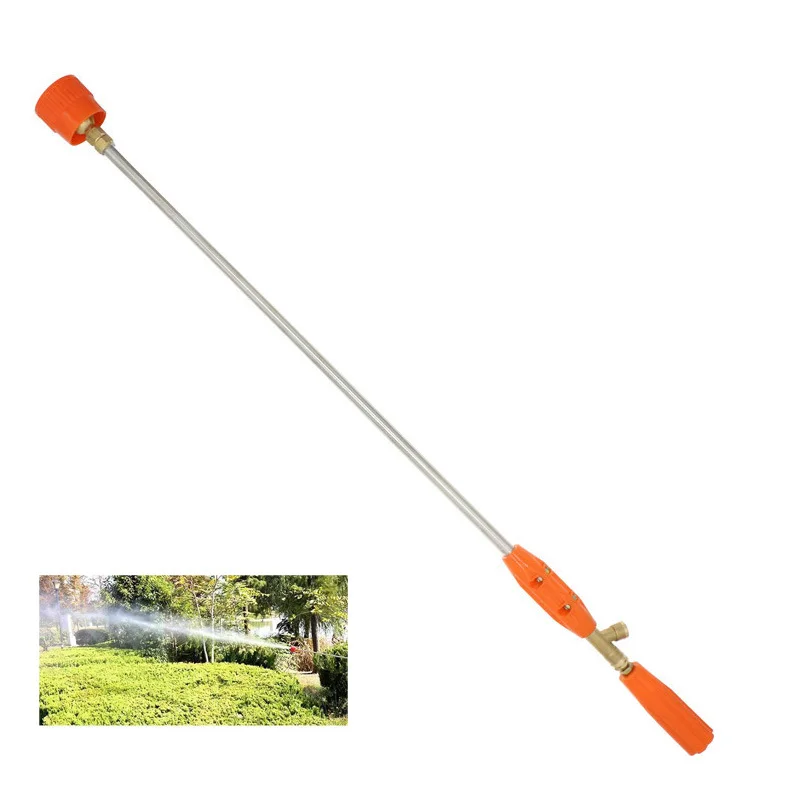 60cm Adjustable Agricultural Pesticide Spray Gun Garden Sprayer High-pressure Lance Sprayer Farming Watering Use 1/4