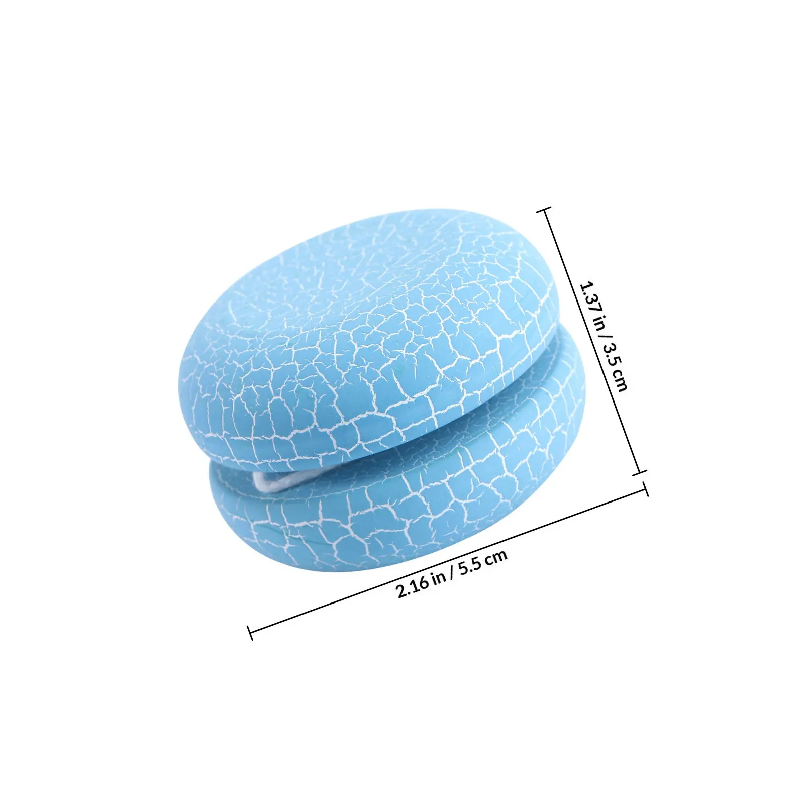 1Pcs Wooden Crack Indoor Outdoor Play Cartoon Colorful Yoyo Ball for Children Toddlers Wooden Yo-Yo Toy