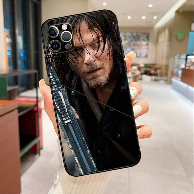 The Walking Dead Daryl Dixon Case For iPhone 16 15 14 Pro Max 13 12 Mini 11 Pro Max X XS XR Plus Soft Cover Funda