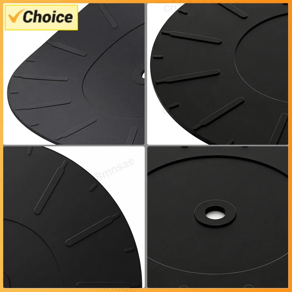 Silicone Turntable Slipmat 7 Inch Diameter Silicone Record Mat Anti-Static & Anti-Slip Vinyl Accessories for LP Record Player