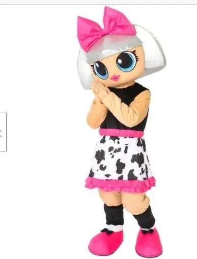 New Adult Halloween Christmas Girl Doll Mascotte Fancy Cartoon Mascot Costume peluche Fancy Dress Mascot Costume