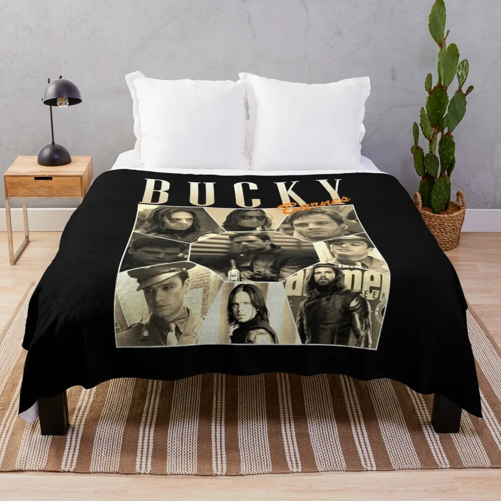 Bucky Bárnes Throw Blanket warm winter Nap Blankets