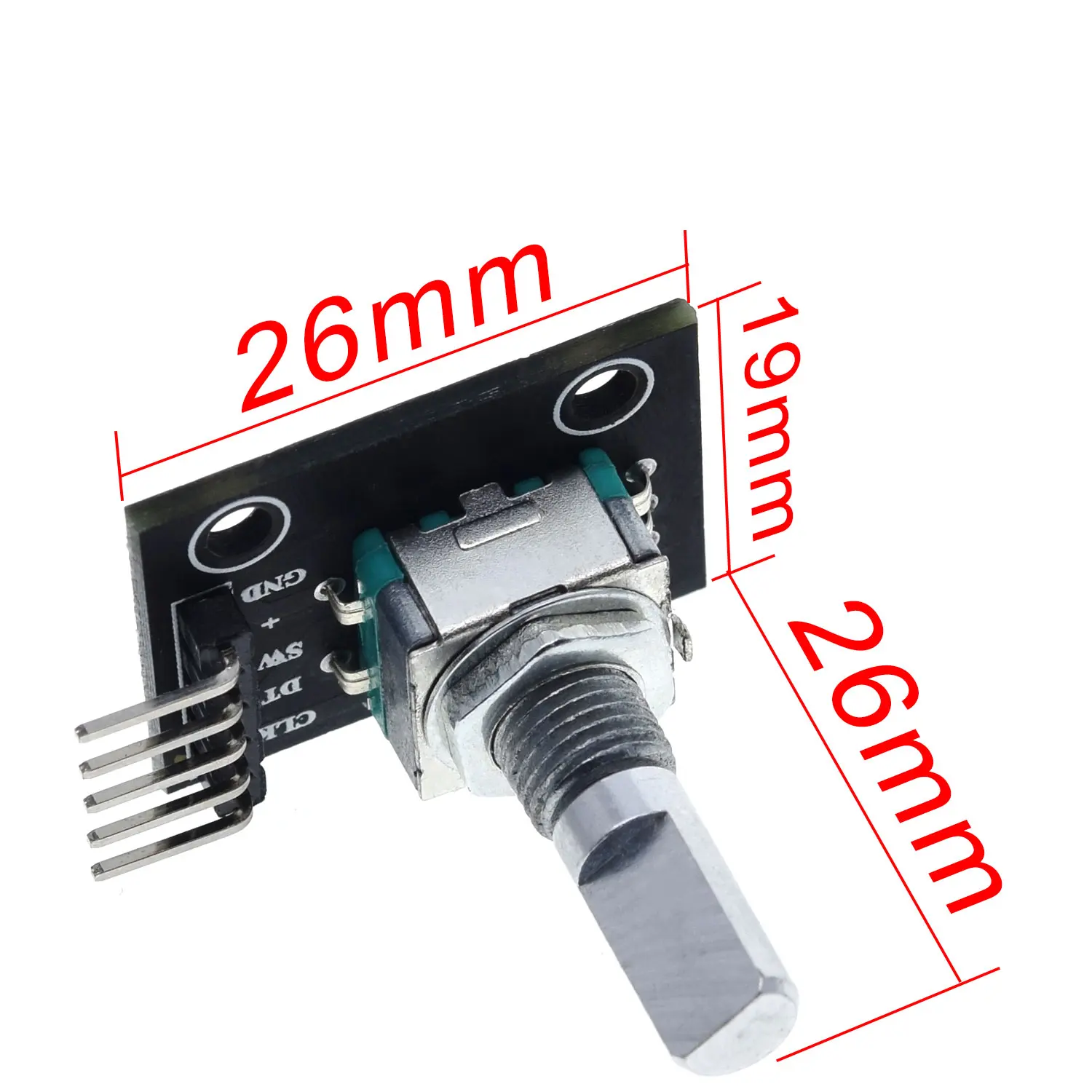 TZT 360 Degrees Rotary Encoder Module For Arduino Brick Sensor Switch Development Board KY-040 With Pins