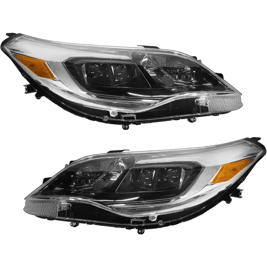 2 Piece Headlight Assembly Set for Driver and Passenger Side HighPerformance LED Lighting Solution with Enhanced Visibility and