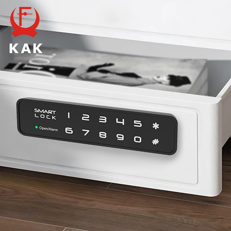 KAK Security Cabinet Password Locks Keyless Door Lock Drawer Combination Code Lock for Gym Locker Lock Electronic Furniture Lock