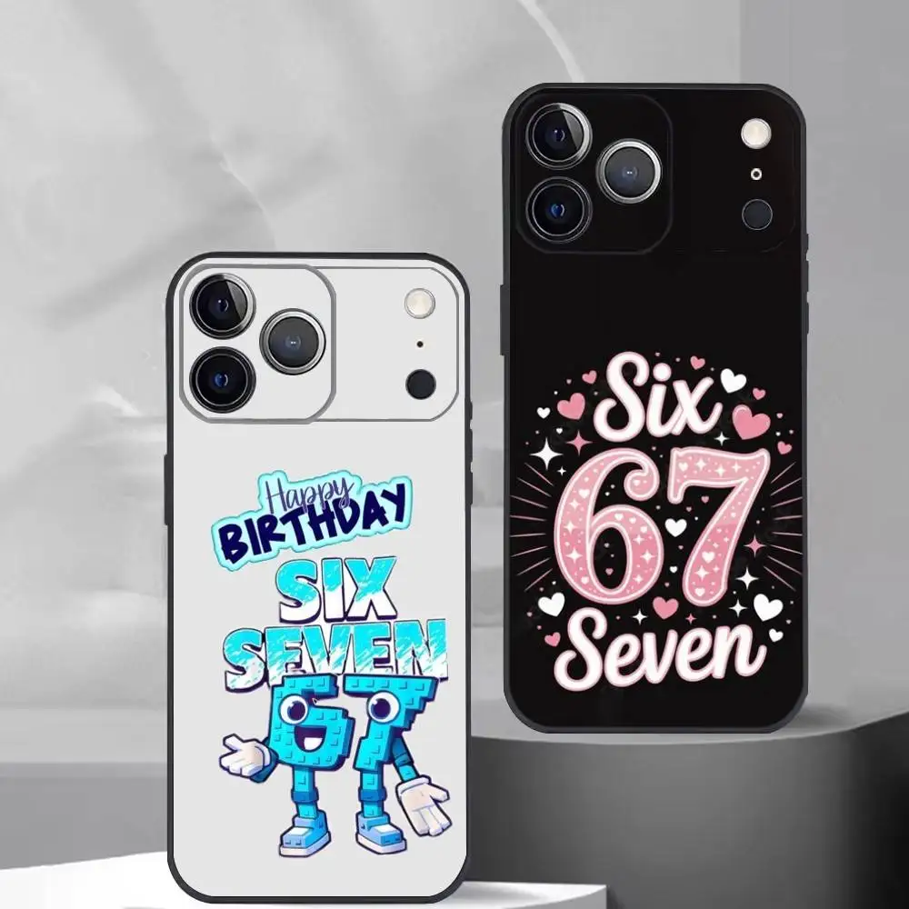 

Steal Brainrot Six Seven Phone Case For iPhone 17, 16,15,14,13,12,11 Plus,Pro Max, Others Soft Black Cover