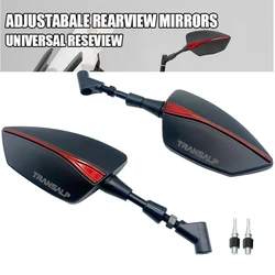 For Honda XL600V XL650V XLV600 XLV650 XLV700 TRANSALP XLV 600 650 700 XL 600V 650V Adjustabale Rearview Rear Mirrors Side Mirror