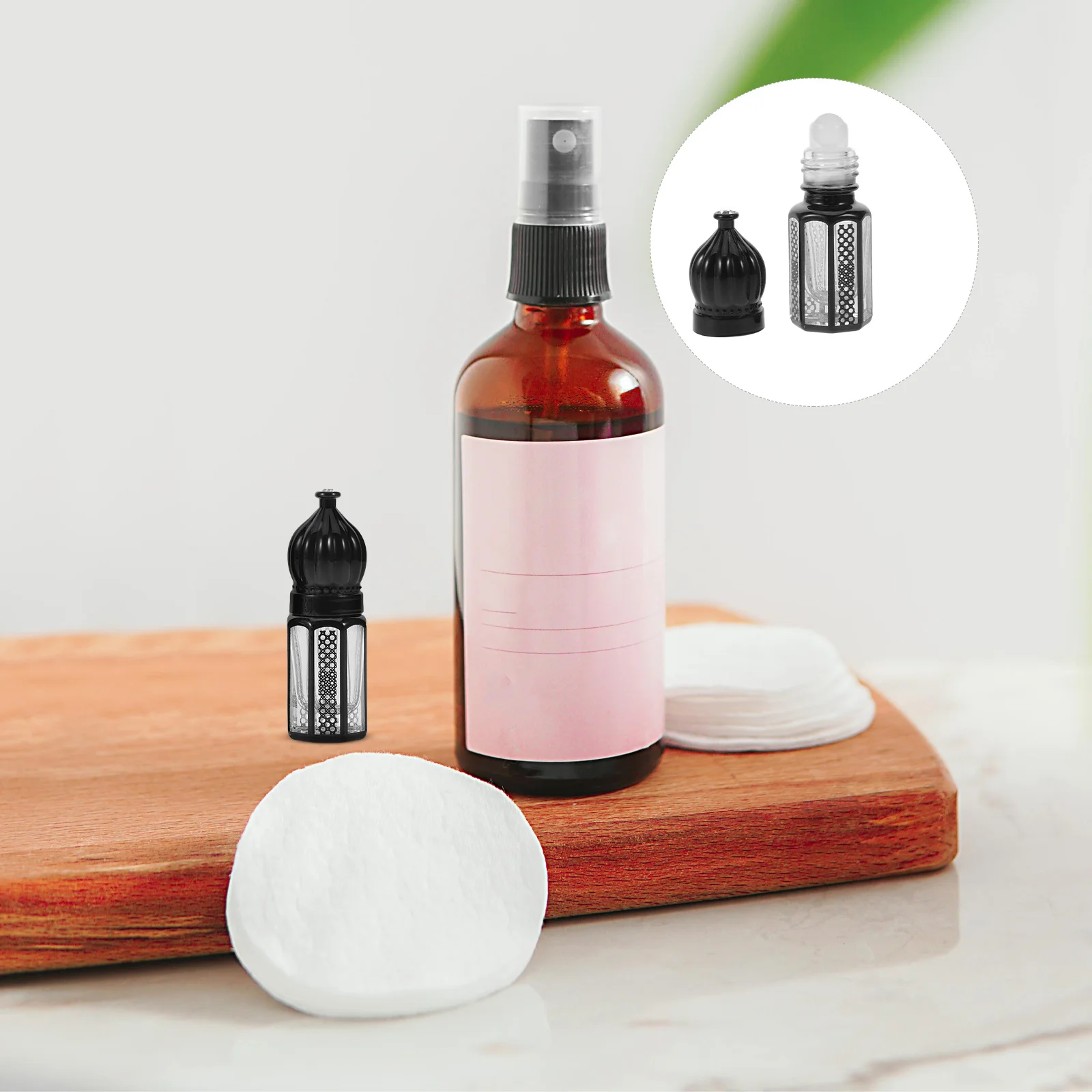 

Essential Oil Roller Bottles 10ml Glass Small Refillable Empty Portable Leak-Proof Perfume Bottles Durable Storage Containers