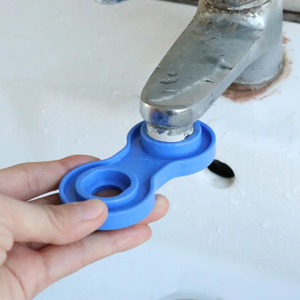 Faucet Aerator Detached Install Spanner Universal Plastic Splash Filter Blue Orange Faucet Repair Spanner Hand Tool Accessories