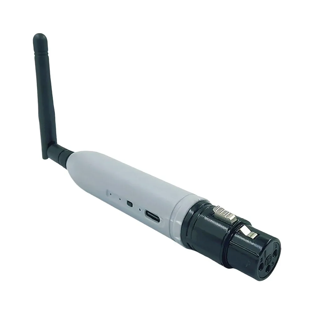 Powered Wireless DMX512 Transmitter and Receiver for On-the-Go For DJs and Multi-Venue Stage Lighting Coordination