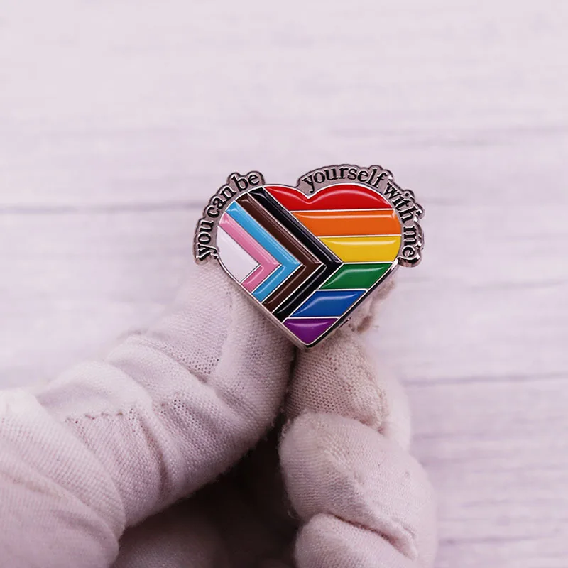 By my side, you can make your own brooch, backpack, clothes, hat, pin, homosexual, transgender badge