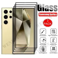3 Pcs Tempered Glass For Samsung Galaxy S26 S25 S24 S23 S22 Ultra Plus FE A57 A56 A36 A17 Screen Protector Full Protective Glass