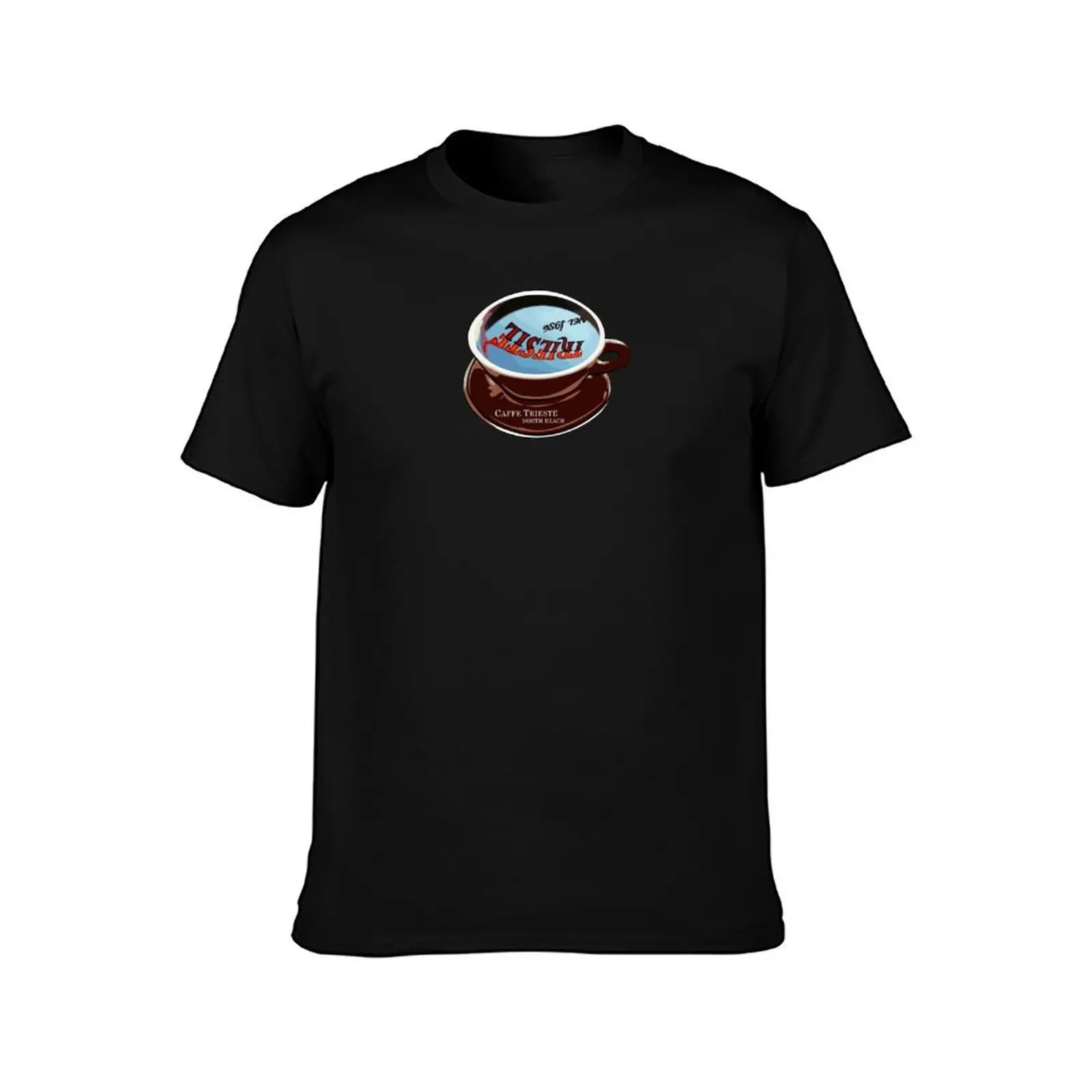 Caffe Trieste North Beach San Francisco T-Shirt, Novelty Saying Tshirt, Soft Cotton Crew Neck Everyday Top
