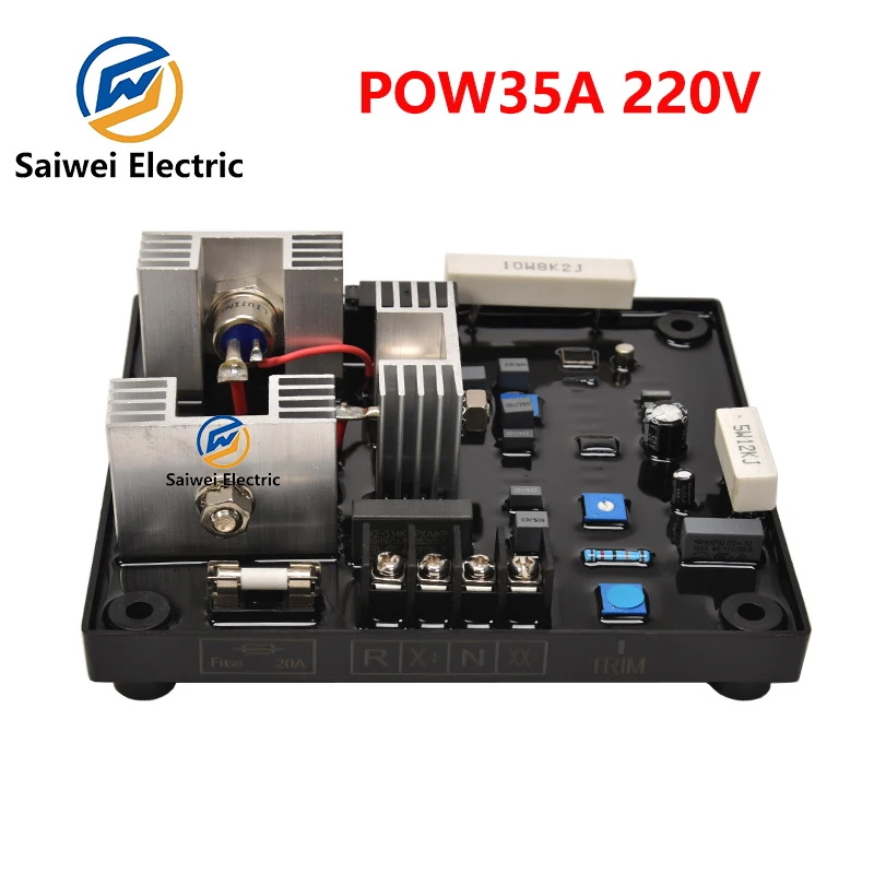 AVR POW50A POW35A Automatic Voltage Regulator Universal Brushed and Brushless Generator Stabilizer Control Regulator Module