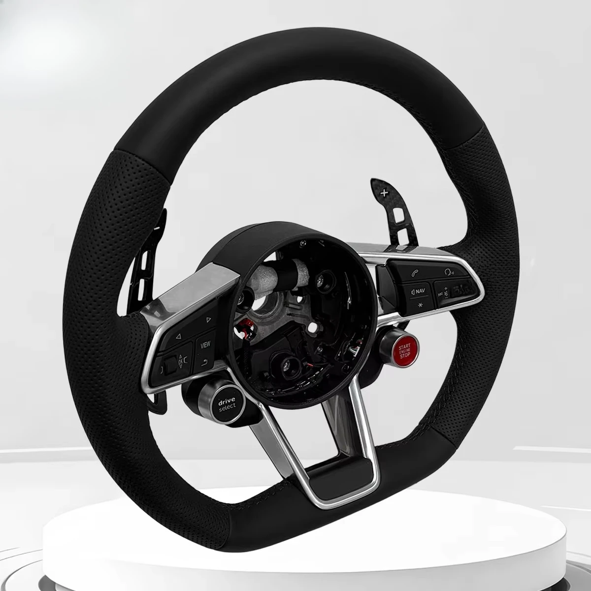 Suitable for Leather Sport Steering Wheel, Suitable for A1/A3/A4/A5/A6/A6L/A7/A8/Q3/Q5-JIANSHAN Customized Version