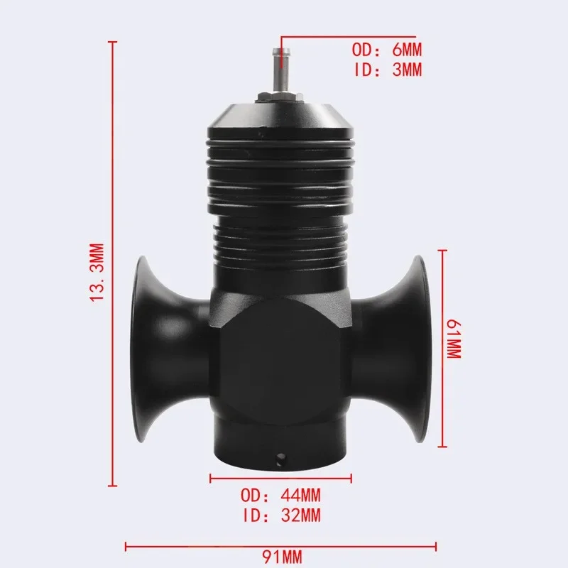 Universal Car Adjustable Turbine Pressure Relief Valve Double Horn Aluminium Alloy Automobile Refitted Auto Accessories 2021 New