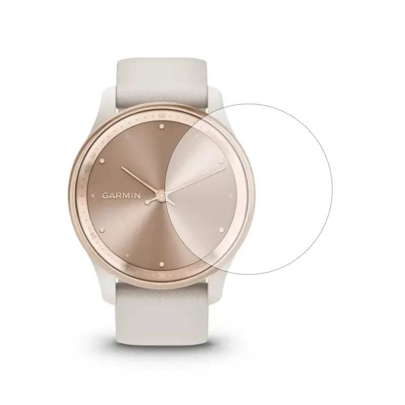 Garmin Vivomove Trend smartwatch with screen protector