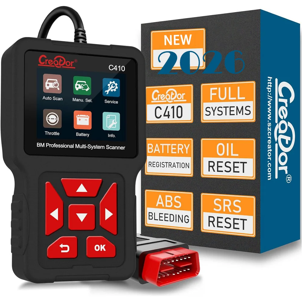 Creator C410 Scanner Code Reader for BMW ,Mini Cooper, OBD2 Diagnostic Scan Tool Multi-Systems Diagnostic Scan Tool with ABS