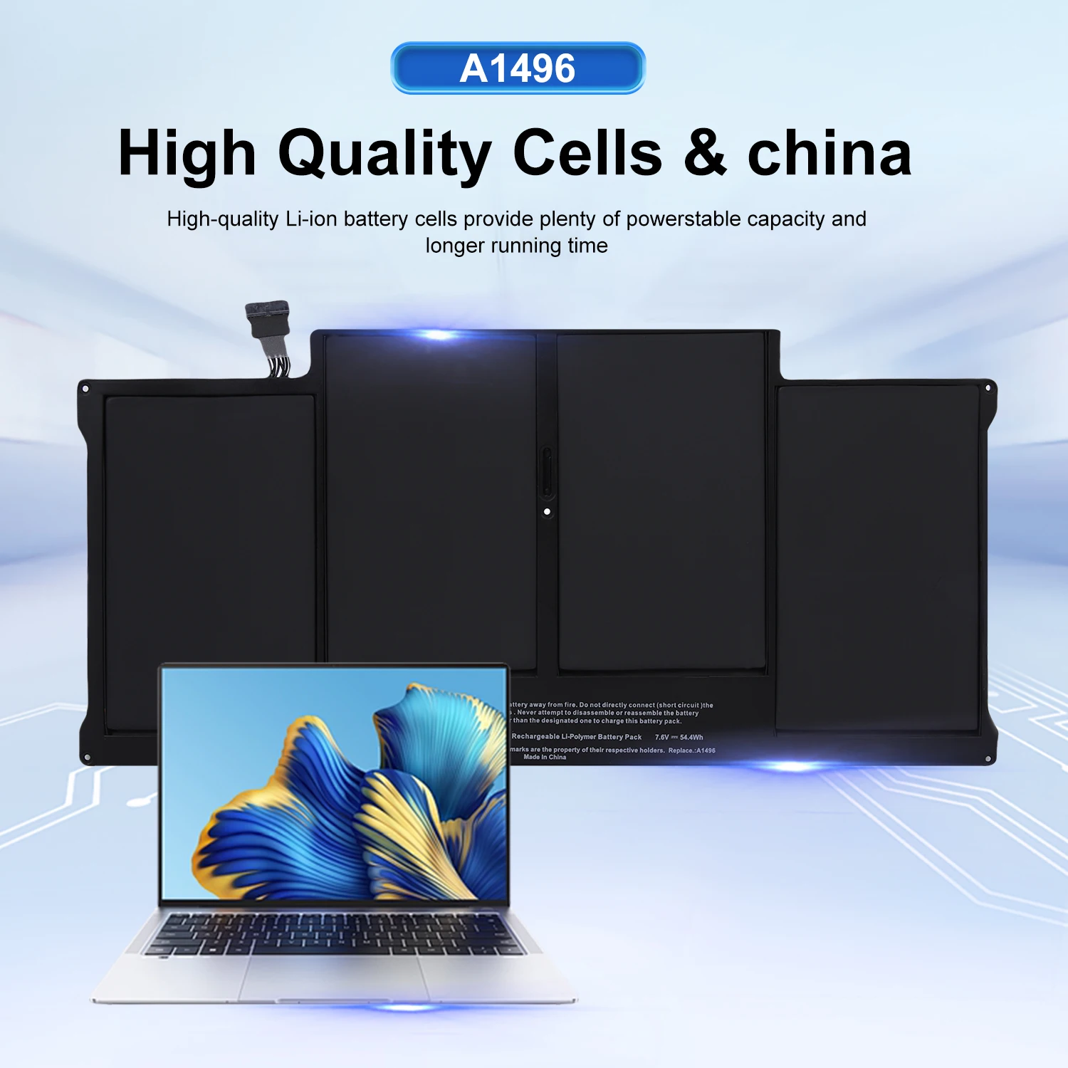 

Аккумулятор для ноутбука A1496 для Apple MacBook Air 13 дюймов A1466 2012/2013/2014/2015/2017 MD760LL/A + гарантия 24 месяца