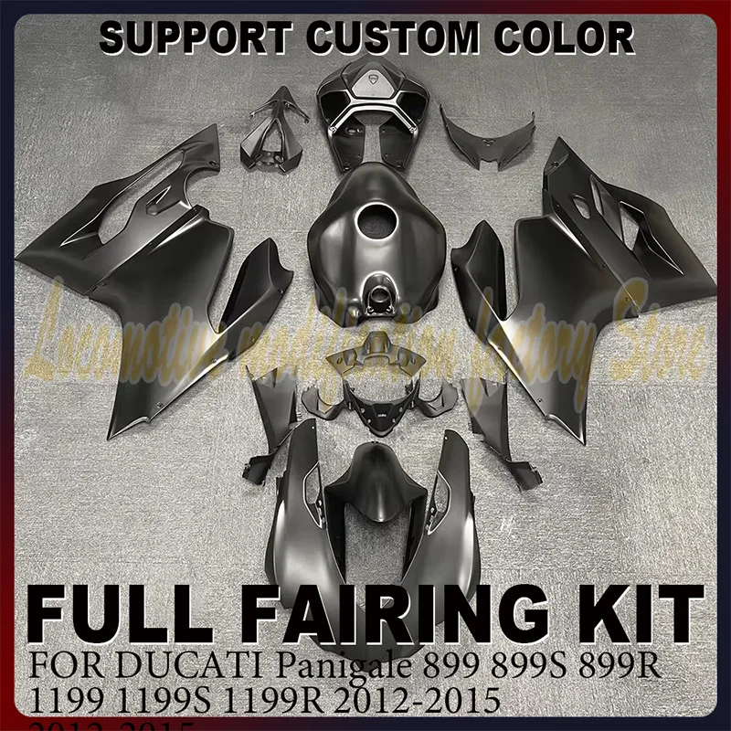 Motorcycle Full Fairing Kit  For DUCATI Panigale 899 899S 899R 1199 1199S 1199R 2012-2015 Body Kit New Customizable Color