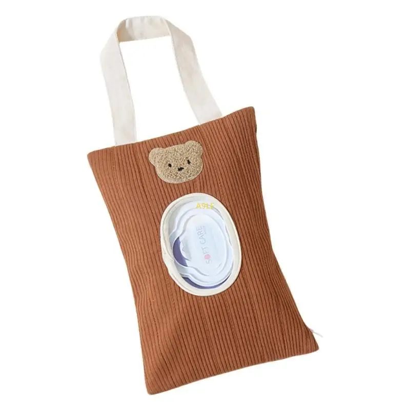 

Baby Wipe Dispenser Pack Of 3 Portable Refillable Watertight Dustproof Case For Diaper Bag Travel With Bear Pattern designs