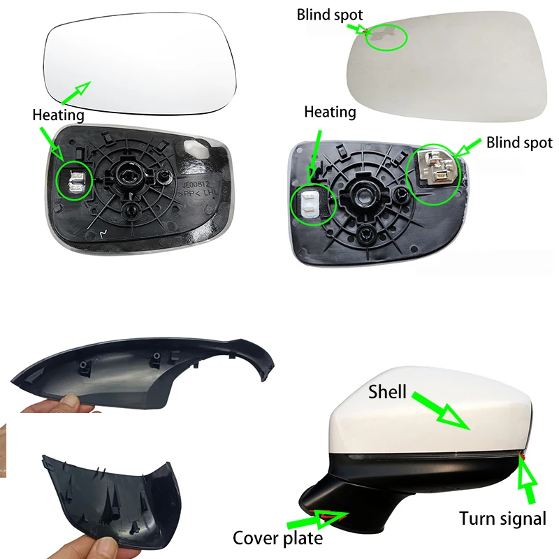 Für Mazda CX-5 CX5 2017 2018 2019 2021-2023 Auto-Zubehör Beheizter Rückspiegel Toter-Winkel-Sensor