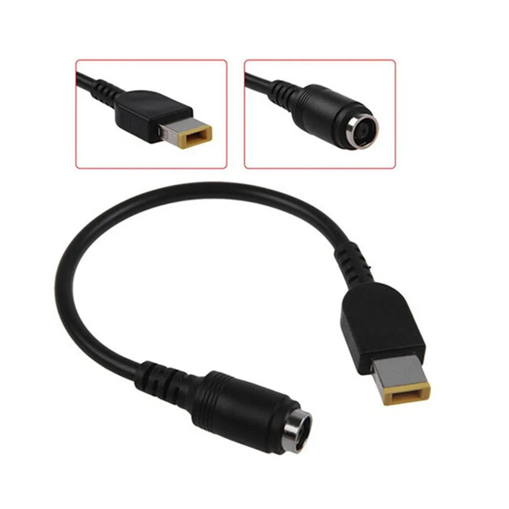 

7.9mm Round Socket to Square End Adapter Pigtail Charger Power Supply Converter Cable for Thinkpad S3 S5 T431s T440s x230s