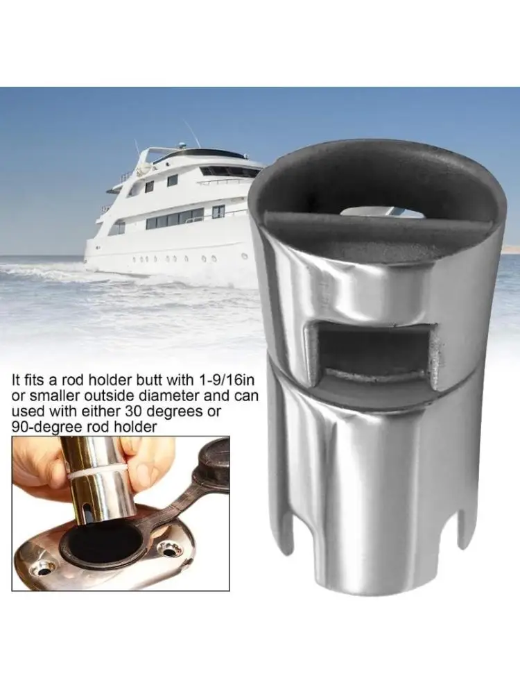 Boat and Yacht Fishing Rod Holder Stand Fishing Rod Mount with Adjustable Height Stainless Steel for Boats & Yacht 