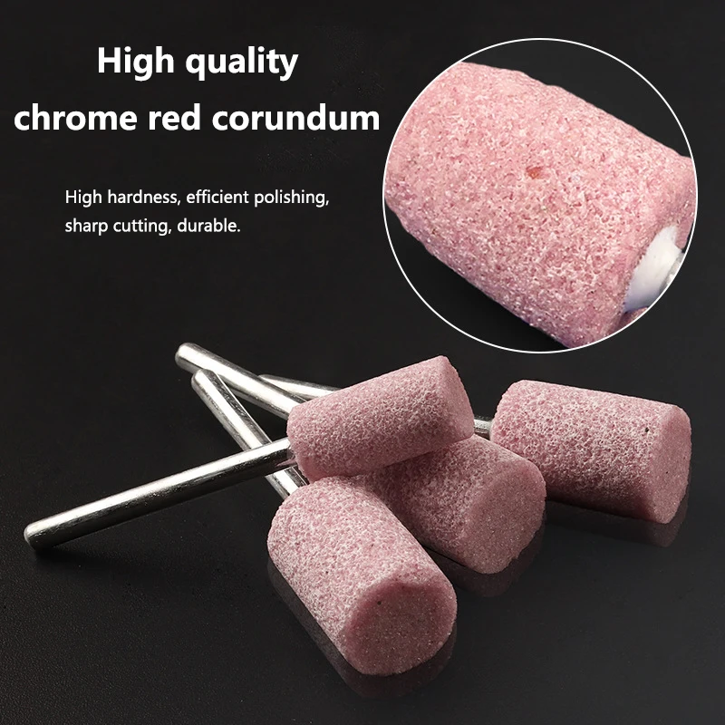 40/50Pcs/set Mini Shank Abrasive Mounted Stone 4/5/6/8/10mm Grinding Wheel Rotary Power Tools For Jade Marble Metal Polishing