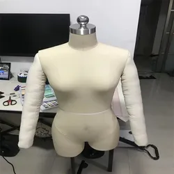 Female Set Up Soft Arm Cloth, Hand Art Mannequin Body,Cheap Cotton Sewing Fabric Can Inserted Any Bent Model, Spare Parts