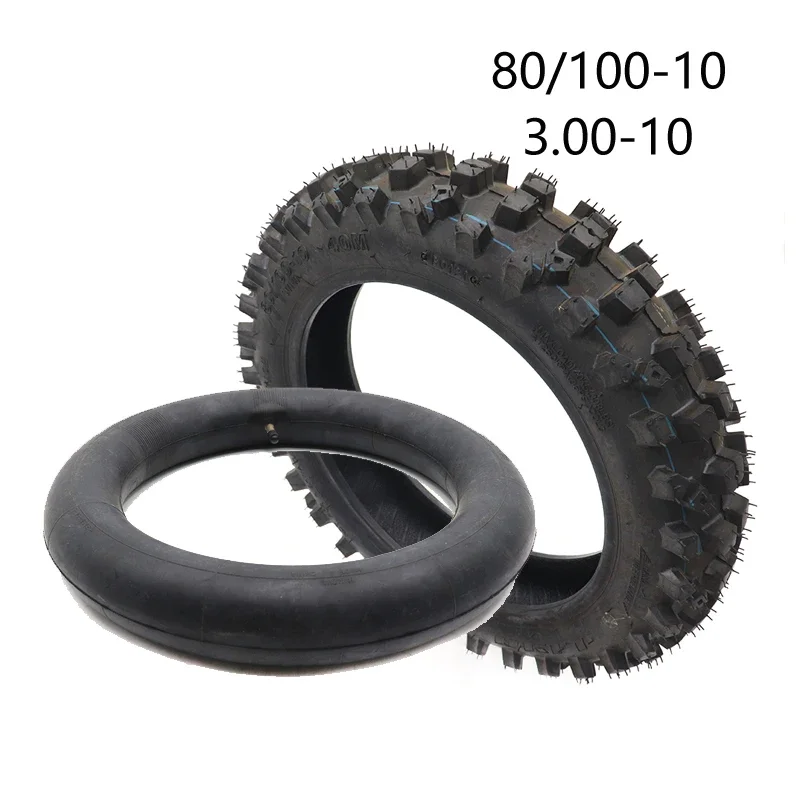 80/100-10 3.00-10Motorcycle Wheel Pit Dirt Bike Rear Tire Tube Tyre For Motocross Racing tomik SSR SDG GY6 Scooter