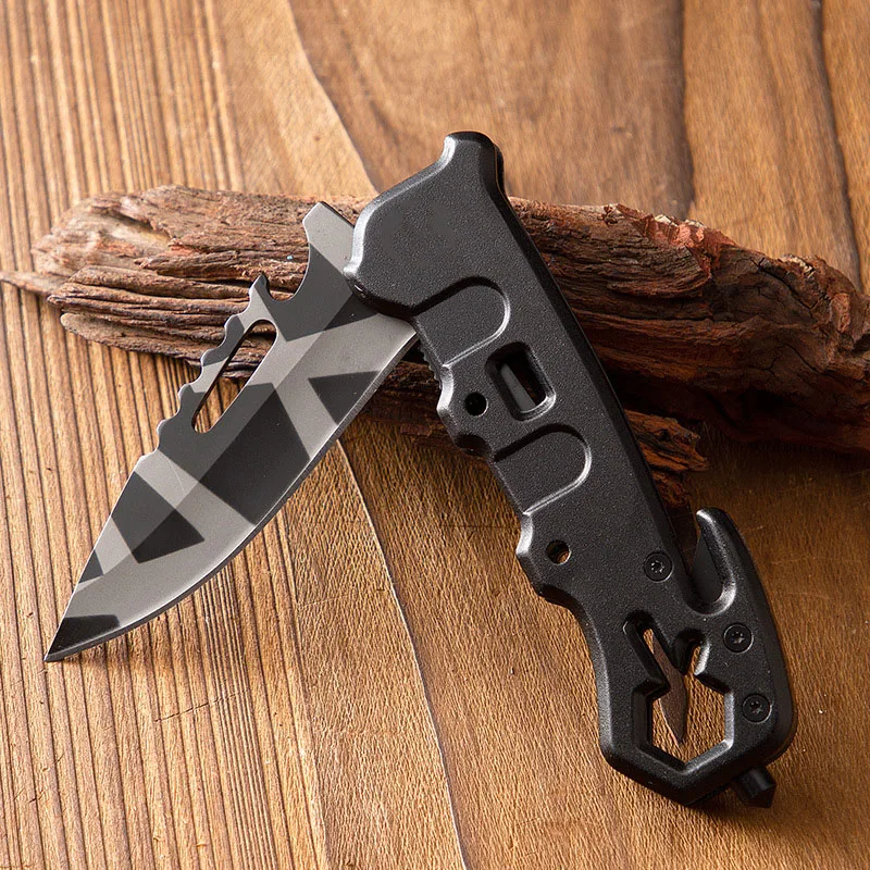 

Camouflage Multifunctional Folding Knife: Outdoor Survival, Portable, High-Hardness Stainless Steel, Sharp Pocket Knife
