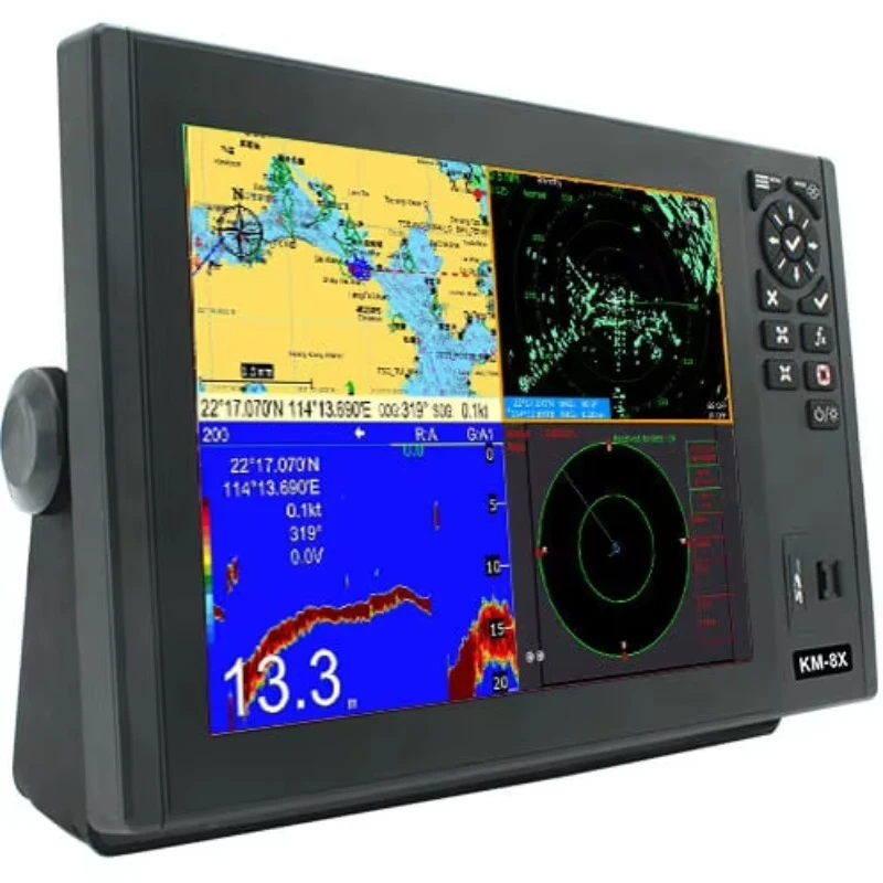 2024 New Marine Navigation Communication Global Positioning System Chart Plotter AIS  Radar  Sounder Radar 5 in 1