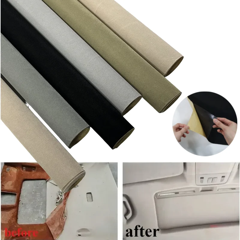 

Car Roof Liner Auto Self-adhesive Headliner Fabric Decorate Modification Replacement for Car SUV RV Truck Car Roof Cloth Sticker