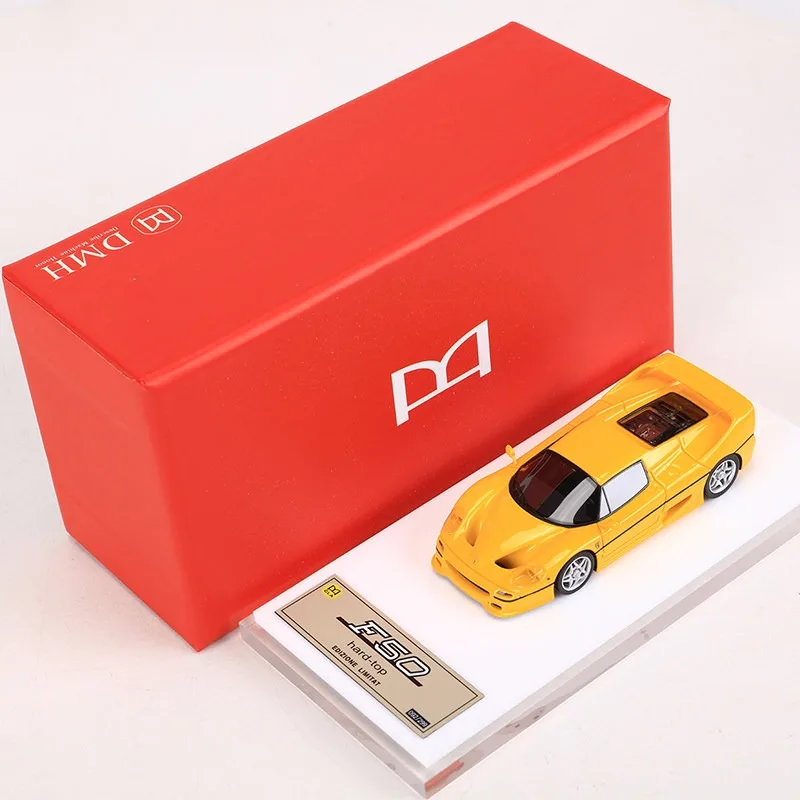 

Масштабная модель спортивного автомобиля 1:64 DMH F50 Hardtop, высококачественная коллекционная модель из смолы, предмет декора, подарок для мальчика.