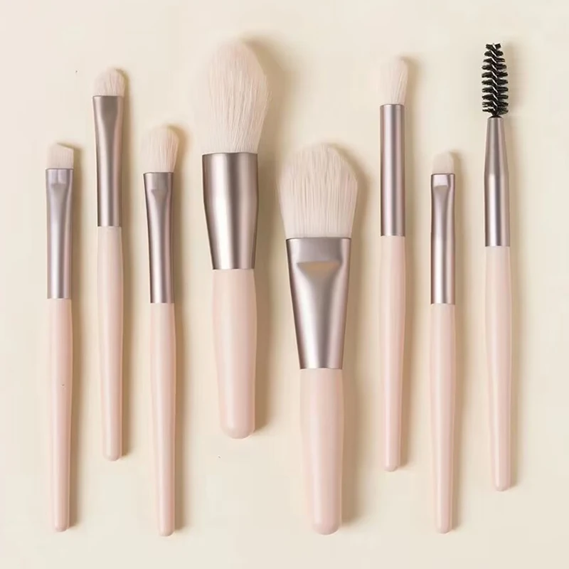 Portable Foundation Concealer Makeup Brush Kit Mini Soft Hair Powder Brush Eye Facial Beauty Brushes Beginner Make Up Tools