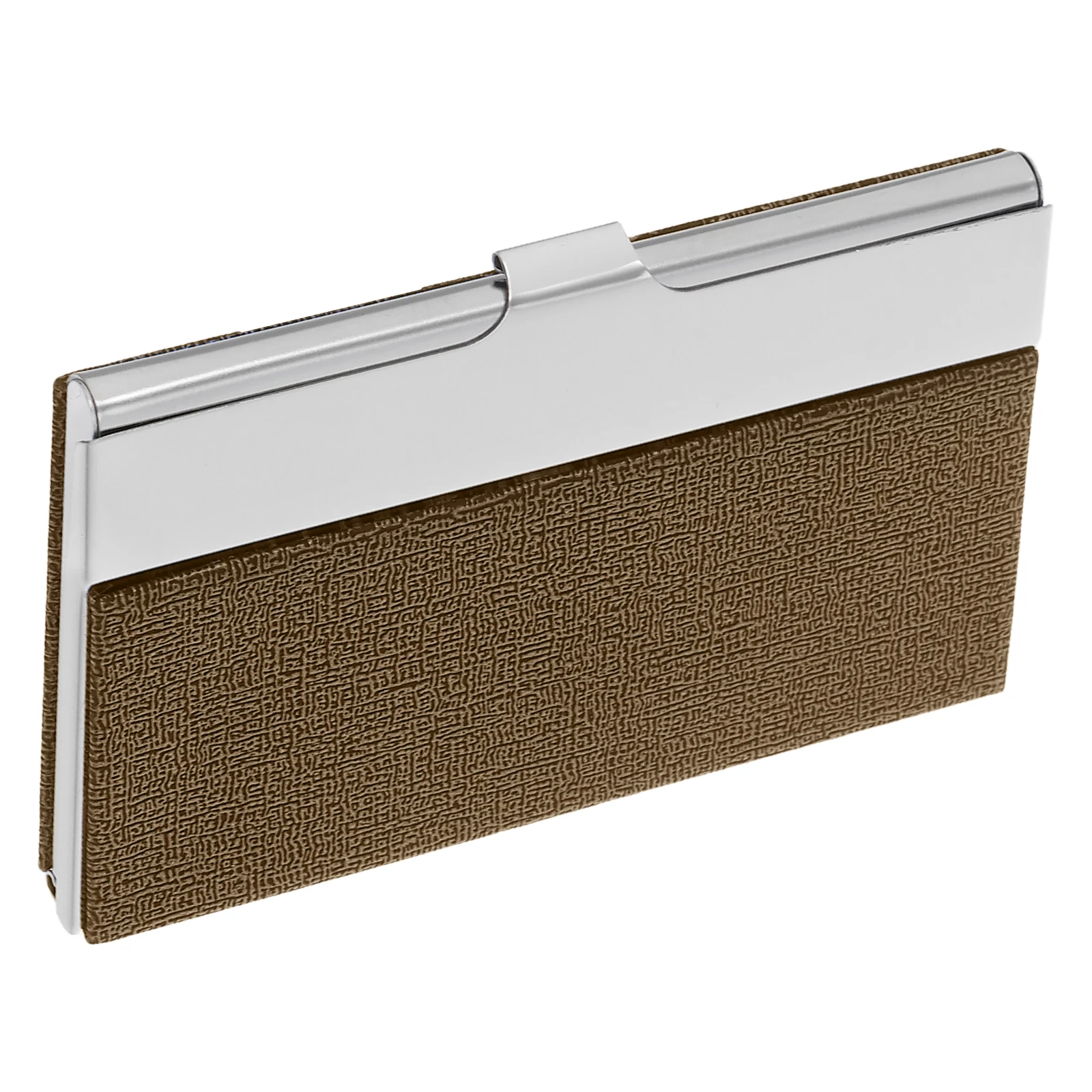 

Stainless Steel Business Card Box Slim Metal Case Closure for Professional Networking and Travel Convenience