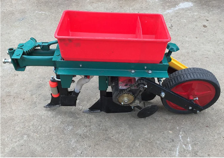 Manual Mini Tiller for Home Use Integrated Fertilizer Corn Seeder Planter for Farm Transplant Sowing