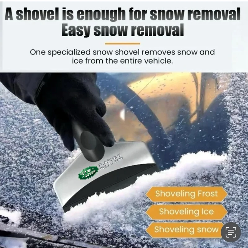 Durable Car Ice Scraper Snow Removal Shovel Windshield Glass Defrost Removal For Land Rover Range Rover Evoque Velar Defender