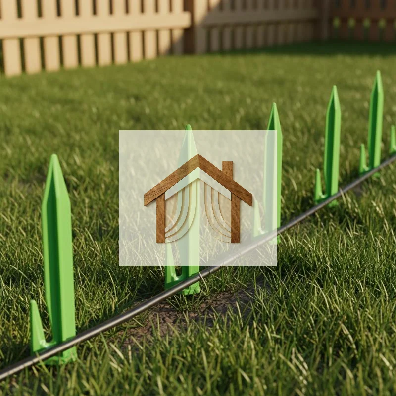 100Pcs Plastic Garden Ground Stakes Lawn Wire Fixing Pegs Heavy Duty Cable Holder For Lawn Mower Boundary Wire Landscape Garden
