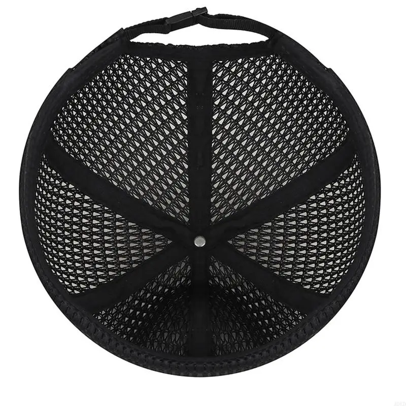 A0KD Comfortable Mesh Skull Hat Adjustable Brimless Docker Cap For Hiking and Fishing
