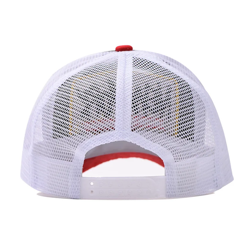 قبعة بيسبول مطرزة من بروكلين - قبعة شمس عصرية من القطن الشبكي للجنسين، قبعة شمس عصرية قابلة للتعديل في الهواء الطلق