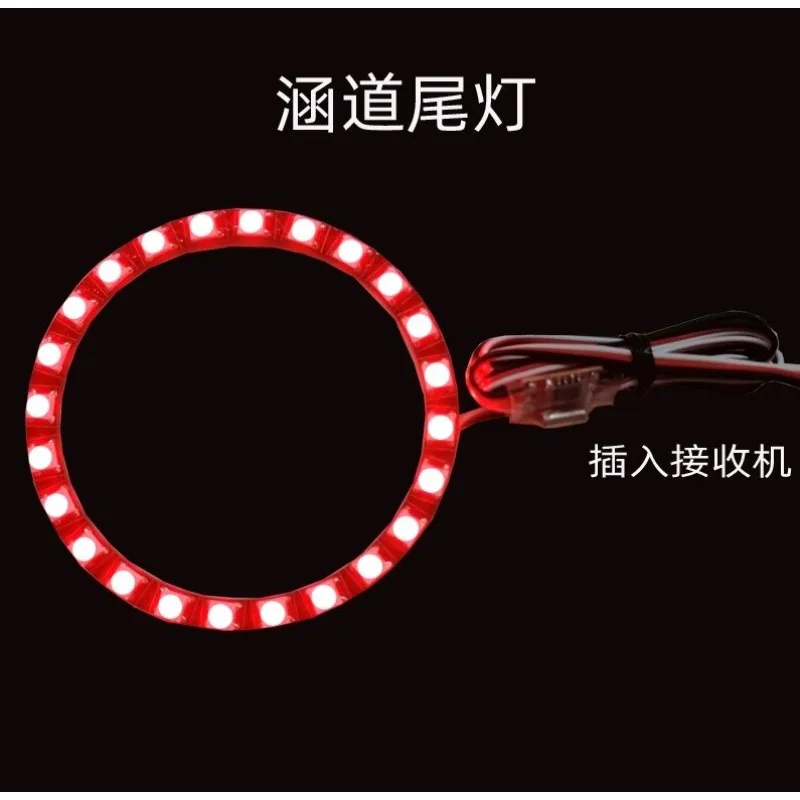 LED Tri-Color Tail Light Ring for 30-90mm EDF Ducted Fan BYR Afterburner Ring Lamp for RC Fixed Wing Aircraft Turbine Jet Plane