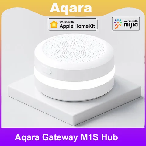 Aqara Gateway M1S 허브 ZigBee Xiaomi 스마트 게이트웨이 3 무선 연결 경보 시스템 모니터 Mijia Homekit으로 원격 작업