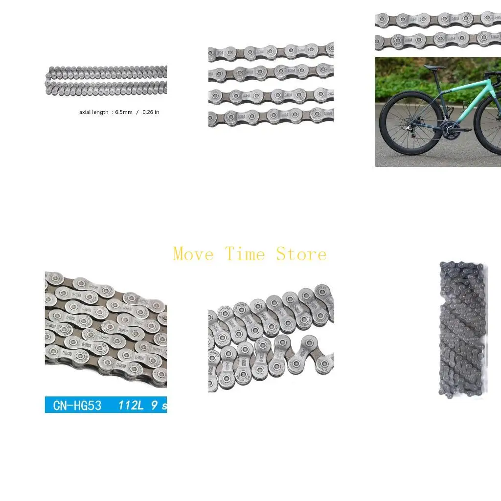 

92ME Велосипедная цепь Высокопрочная стальная велосипедная цепь 112-звенная цепь велосипедного переключателя