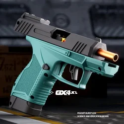 Mini pistola de juguete Gx4 de lanzamiento continuo, modelo de pistola educativa Macara, lanzador de balas suaves, pistola pequeña de Airsoft