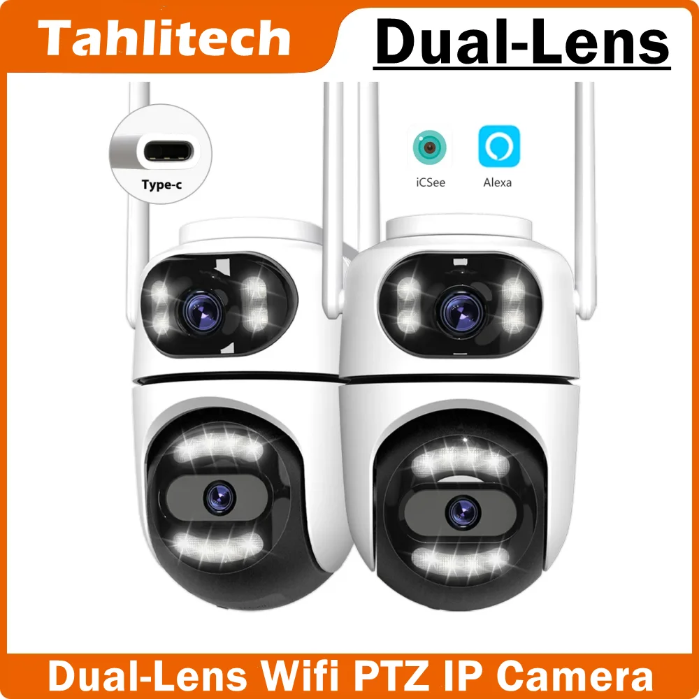 Wifi IP Camera CCTV Video Surveillance Smart Home Security PTZ Camera WiFi Dual Screen Auto Motion Detection
