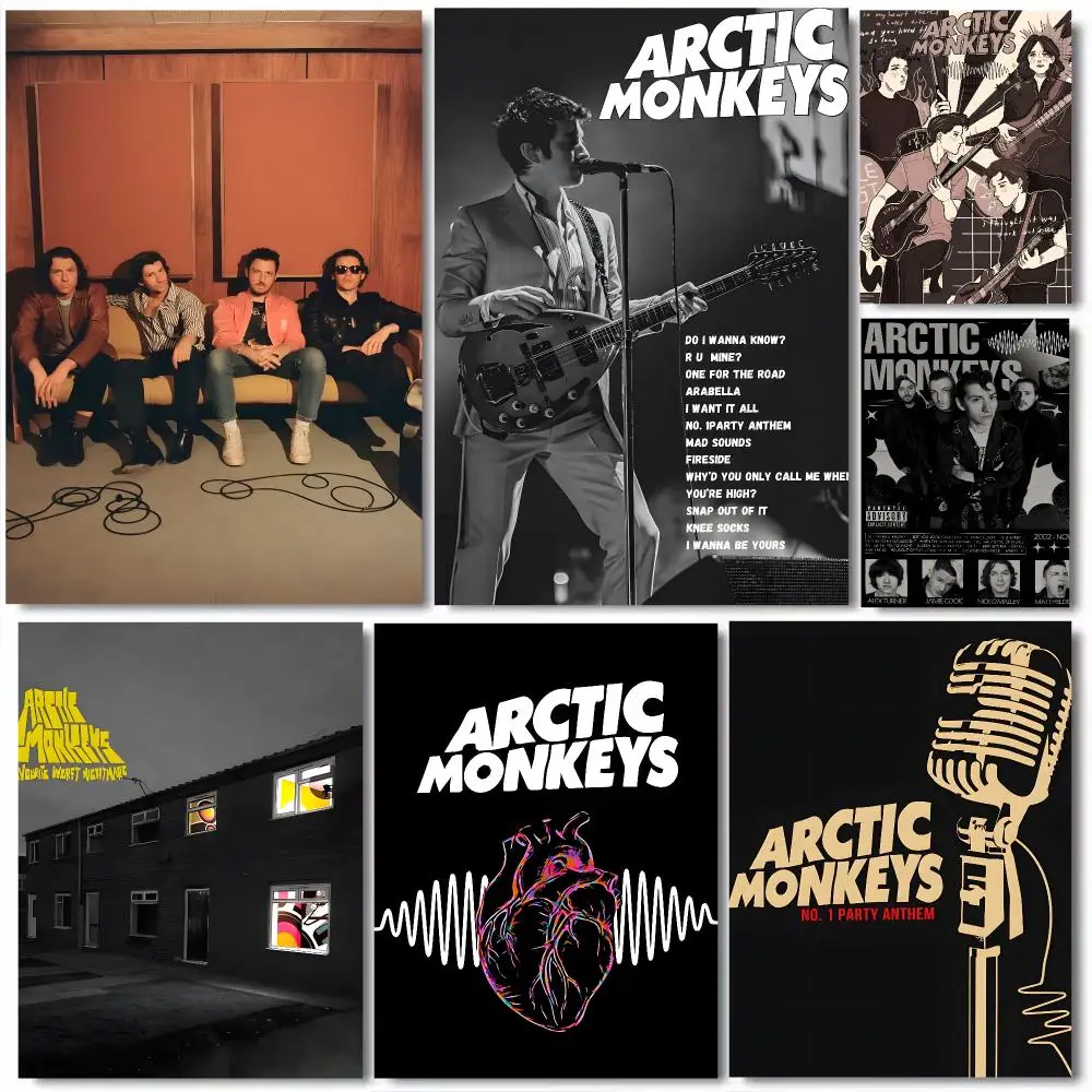 Merch band A-Arctic Monkeys Poster Resistente al Agua Duradero para Decoracion de Pared en Cualquier Espacio